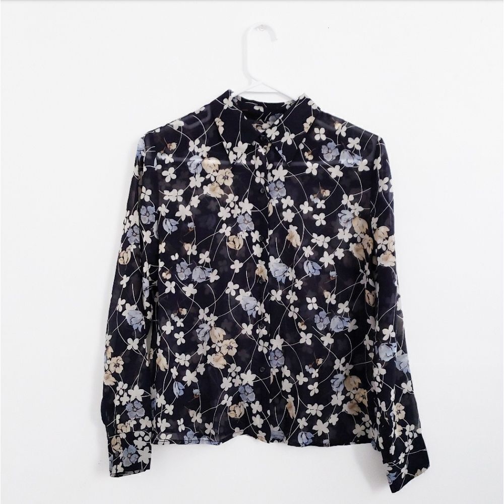 NWOT ANN TAYLOR LOFT FLORAL BLOUSE SIZE 6P